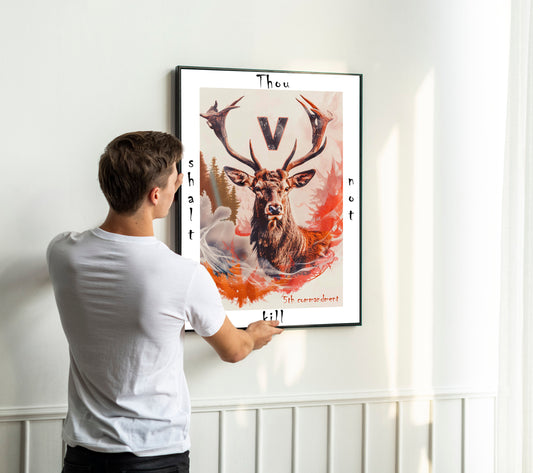 Thou shalt not kill - Art Print Din A3