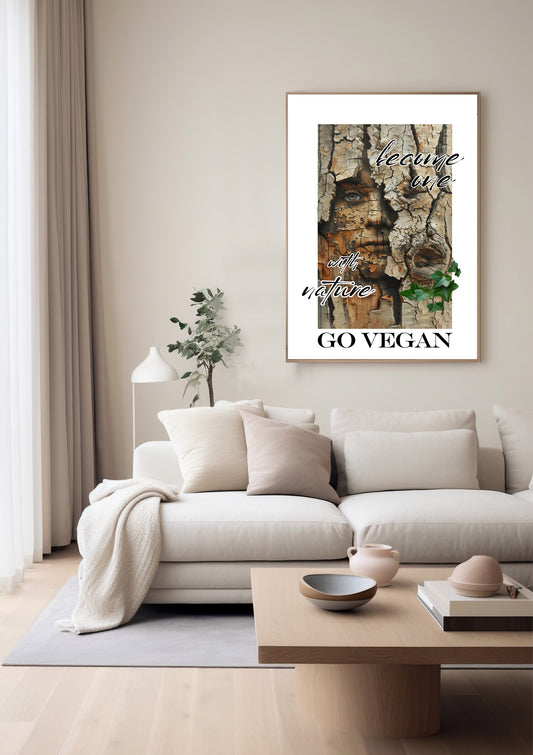 become one with nature - Art Print Din A3