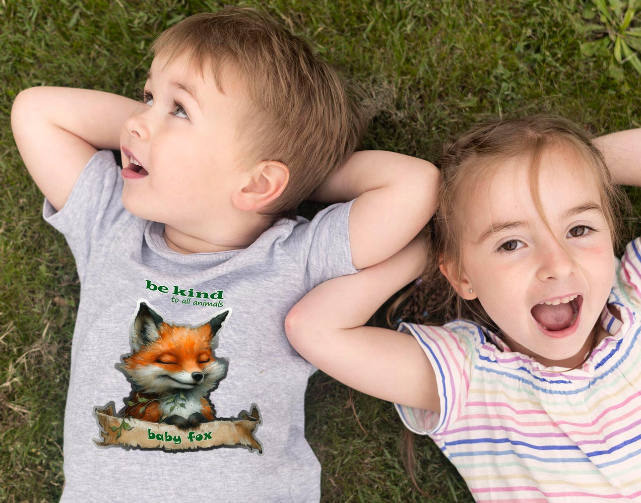 Motif "Baby Fox" - Children's Organic T-Shirt
