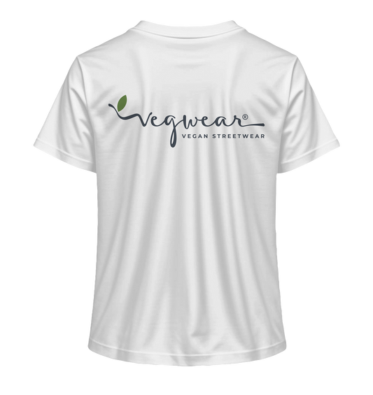 Motif "vegwear logo grey" - women's organic T-shirt