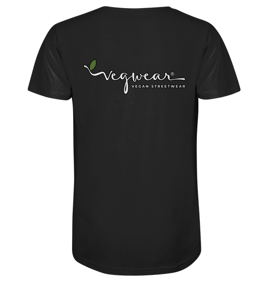 Motif "actio = reactio" - Men's Organic T-Shirt V-Neck