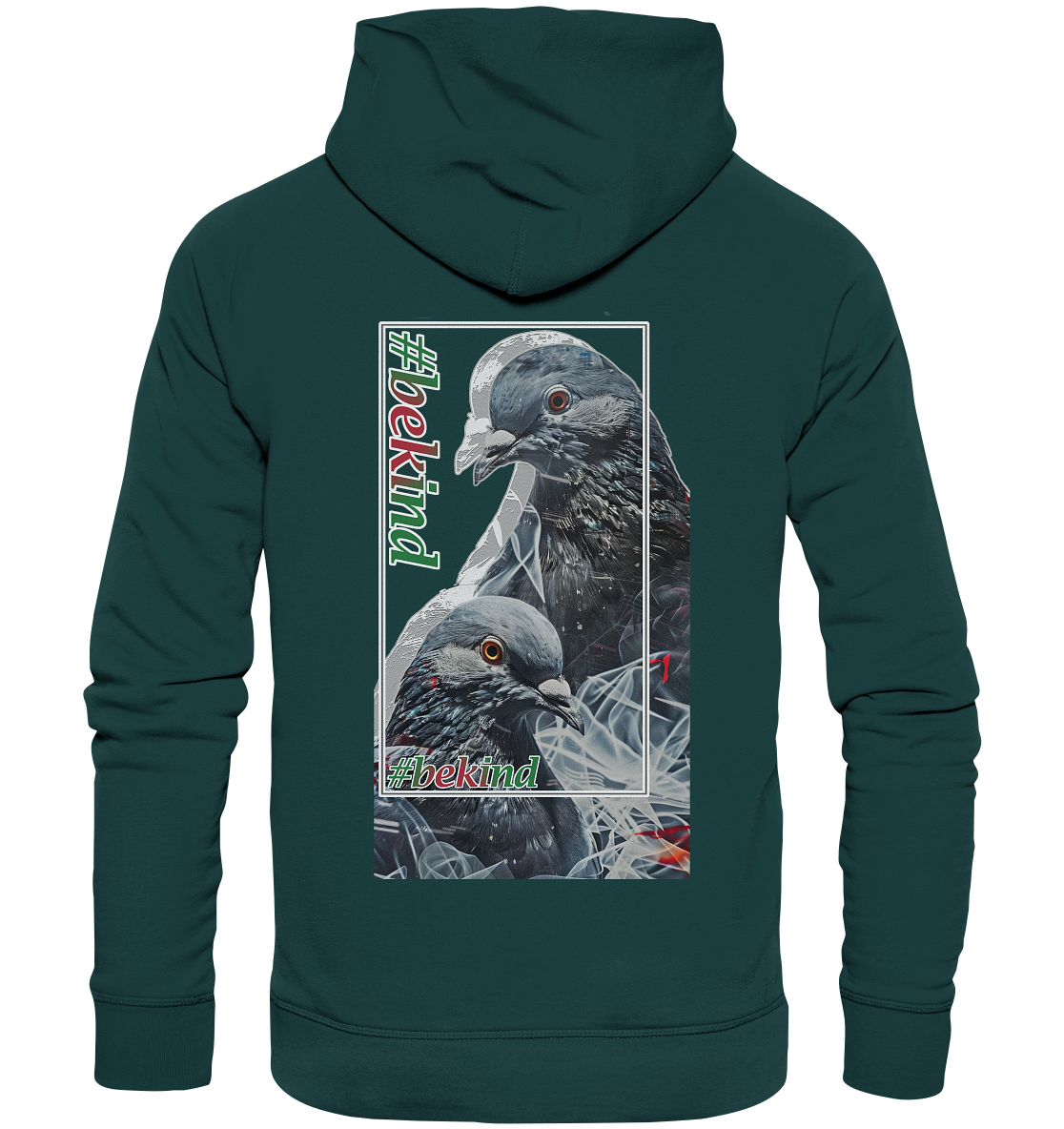 Motiv "be kind" - unisex Bio Hoodie / Kapuzenpulli