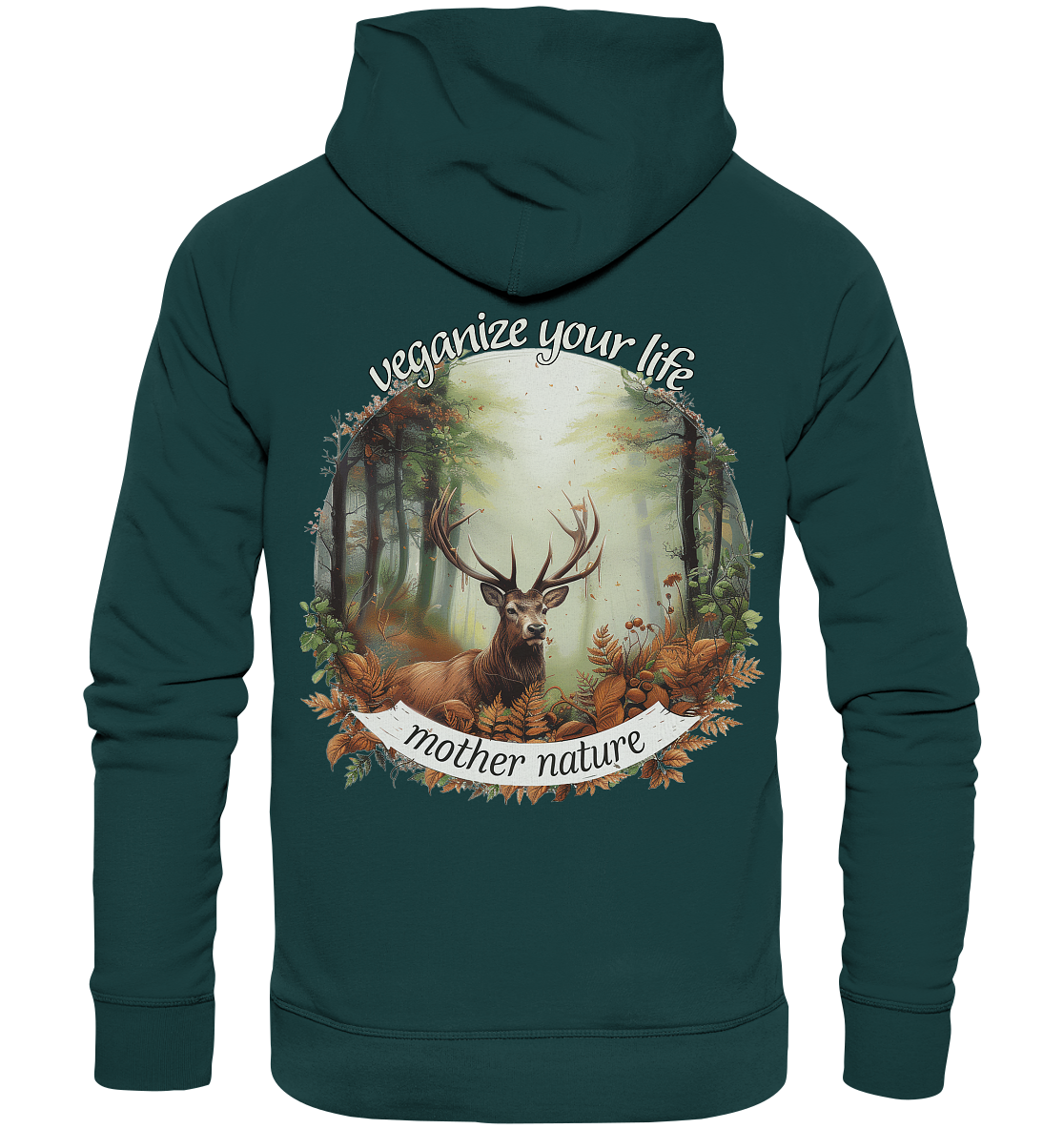 Motiv "mother nature" - unisex Bio Hoodie / Kapuzenpulli