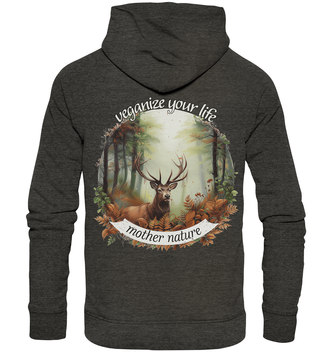 Motiv "mother nature" - unisex Bio Hoodie / Kapuzenpulli
