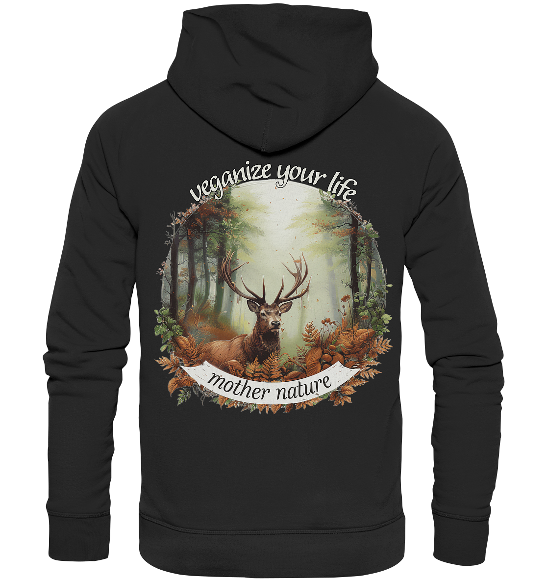 motif "mother nature" - unisex organic hoodie / hooded sweatshirt