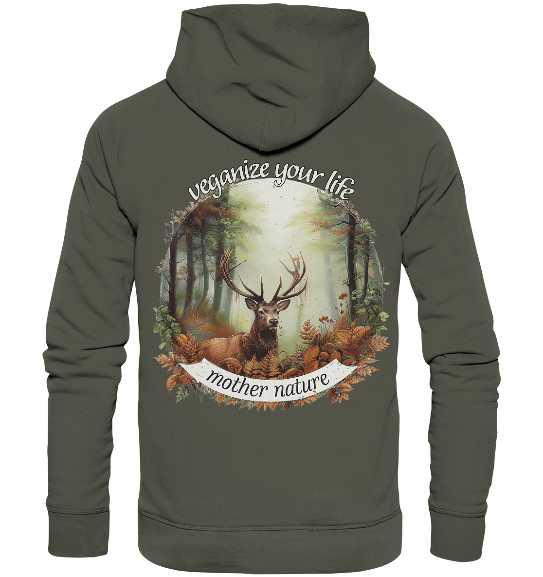 Motiv "mother nature" - unisex Bio Hoodie / Kapuzenpulli
