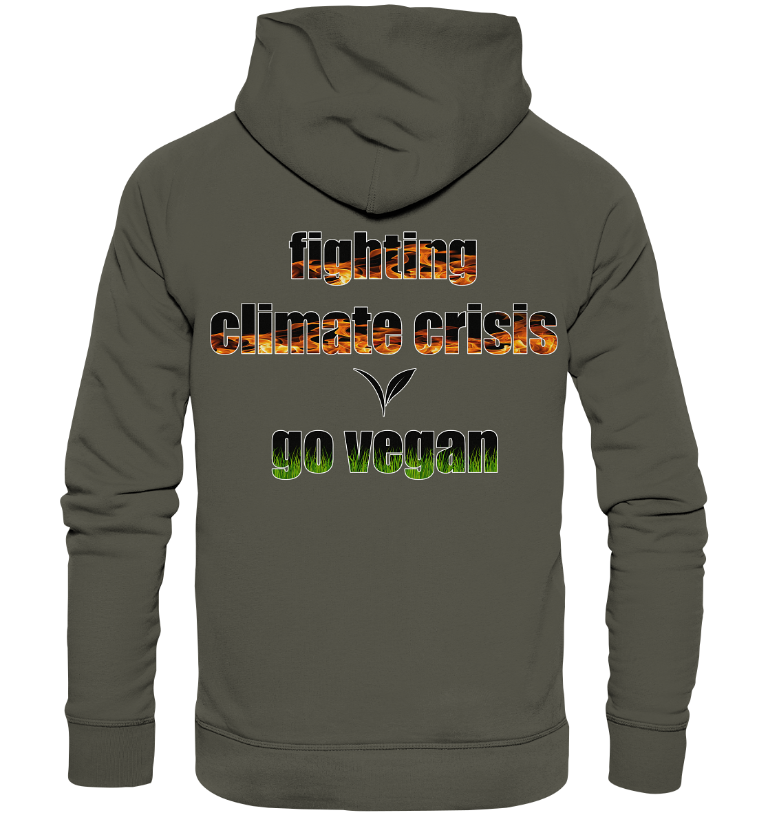Motif "fighting climate cirsis" - Organic Hoodie