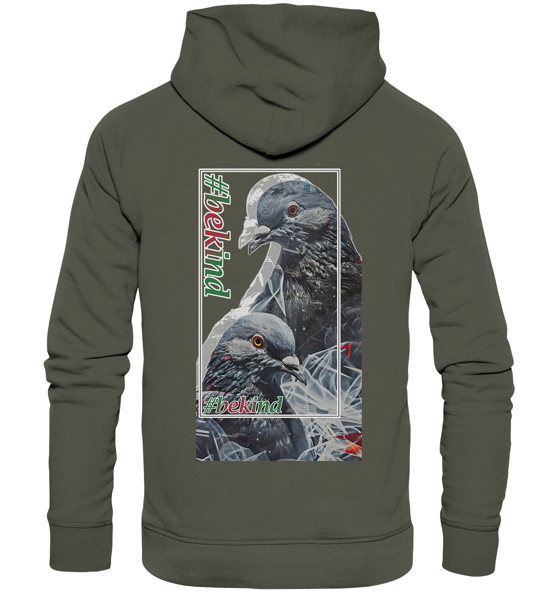 Motiv "be kind" - unisex Bio Hoodie / Kapuzenpulli