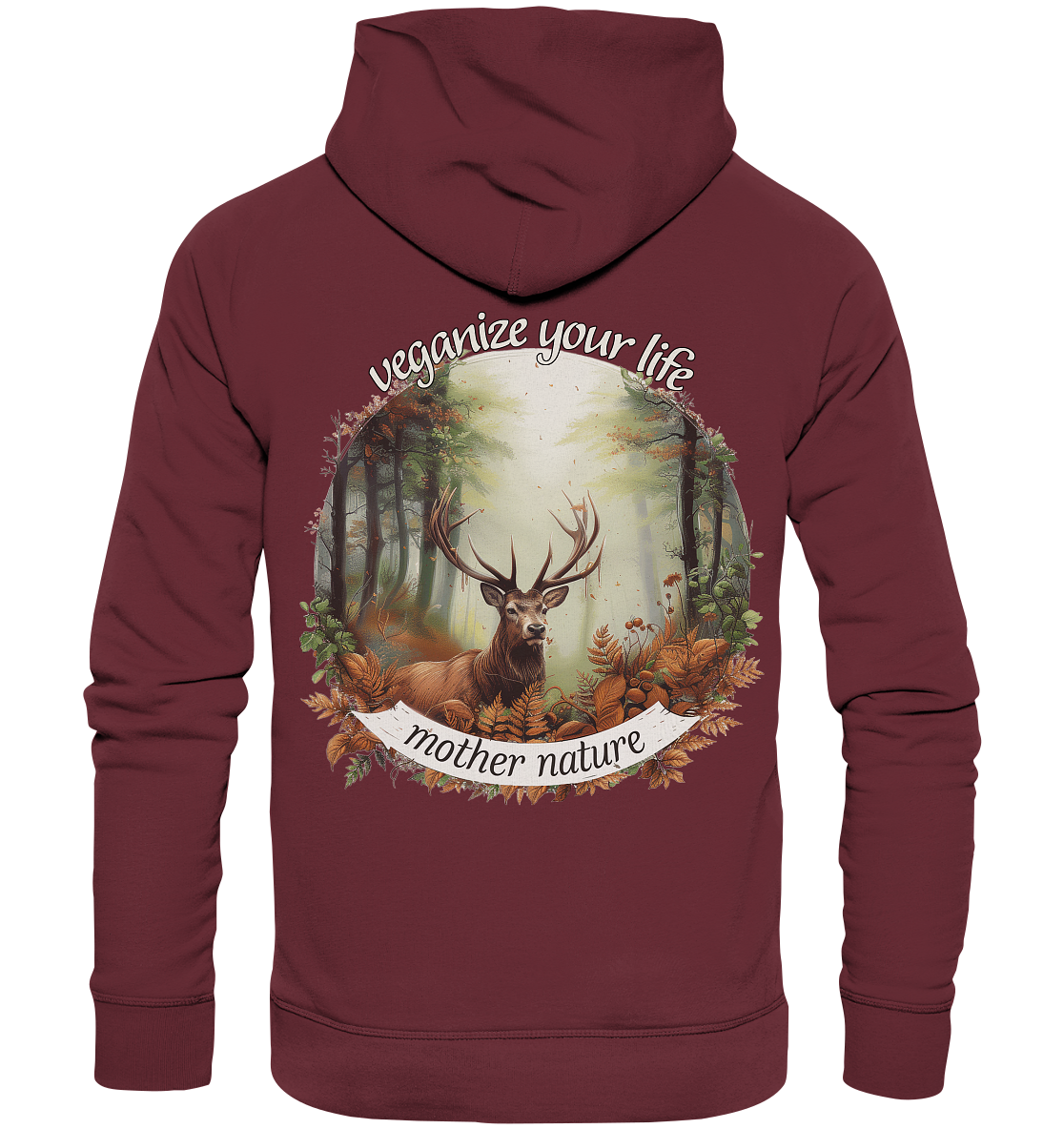 motif "mother nature" - unisex organic hoodie / hooded sweatshirt