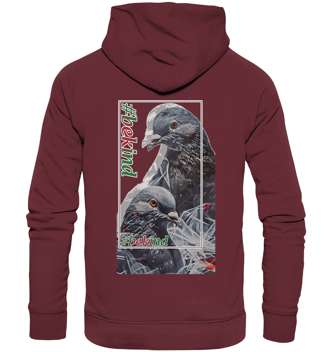 Motiv "be kind" - unisex Bio Hoodie / Kapuzenpulli
