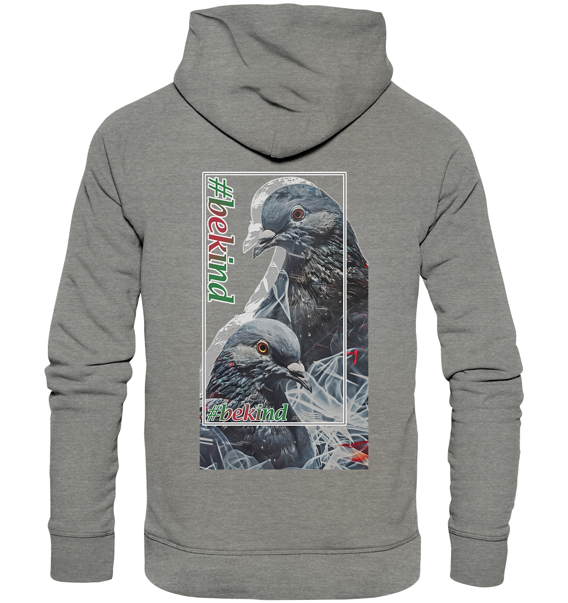 Motiv "be kind" - unisex Bio Hoodie / Kapuzenpulli