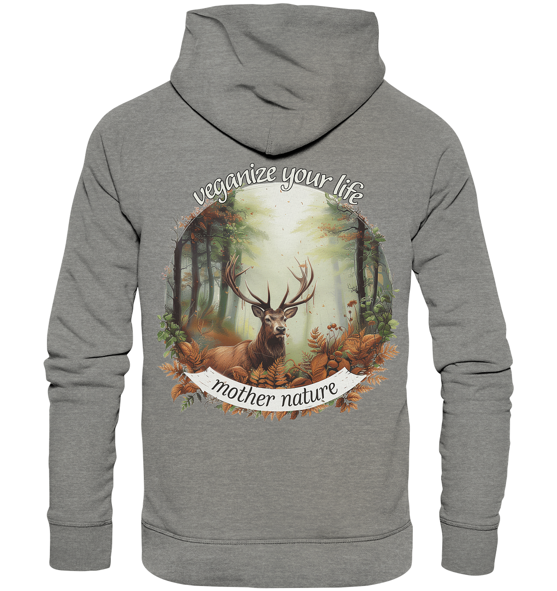 motif "mother nature" - unisex organic hoodie / hooded sweatshirt