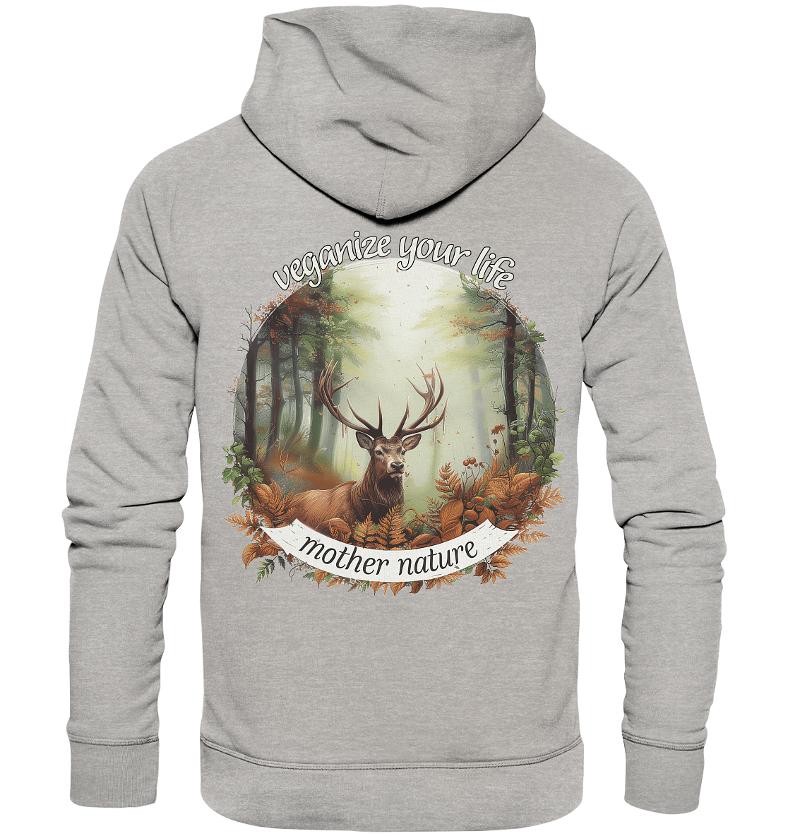 motif "mother nature" - unisex organic hoodie / hooded sweatshirt