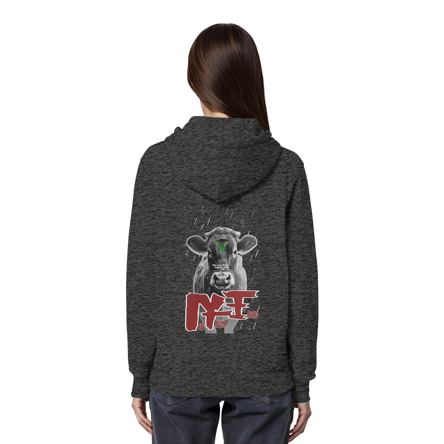 vegwear "not your food" - unisex Bio Hoodie / Kapuzenpulli, vegan, fair
