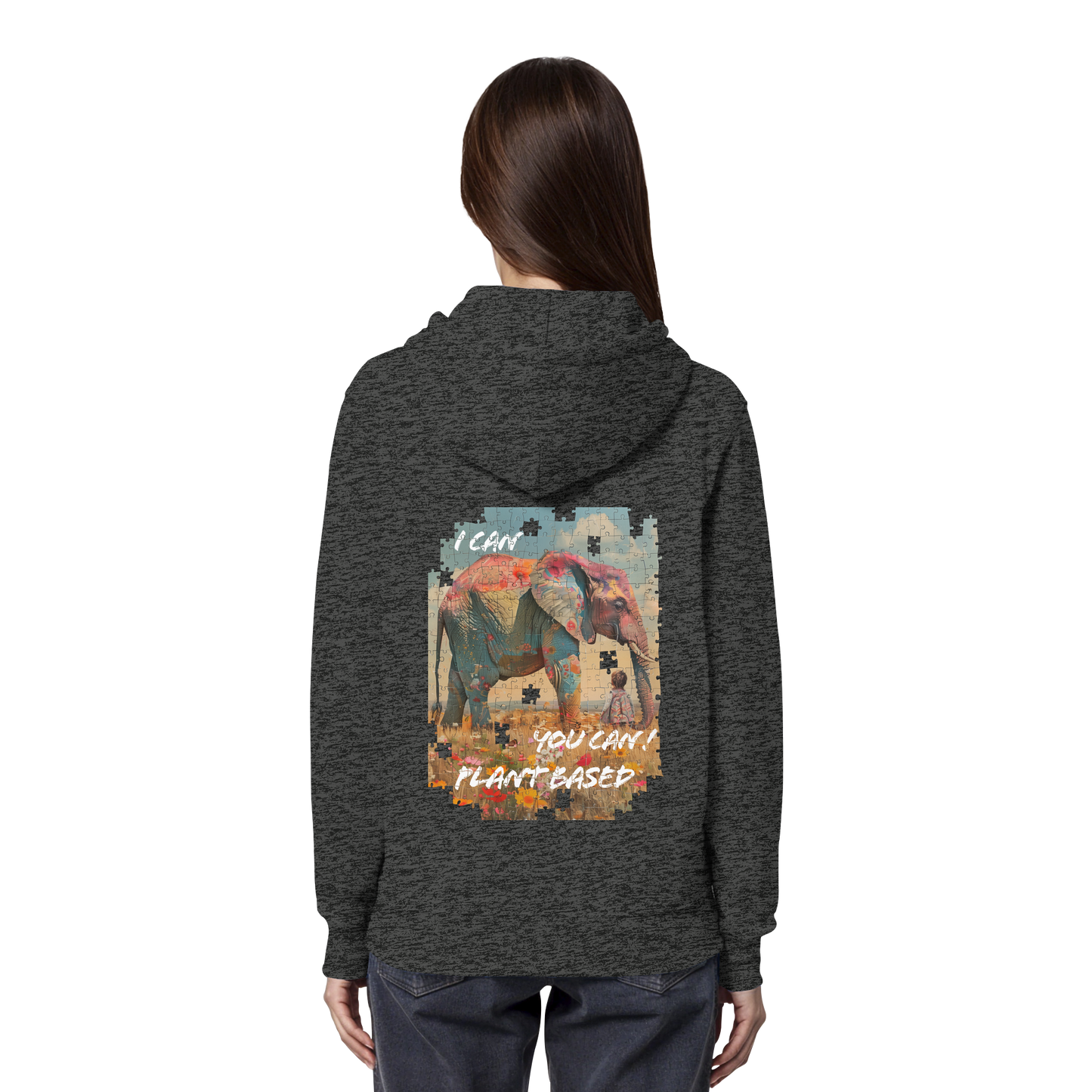 "I can you can"- unisex Hoodie / Kapuzenpulli, bio, vegan