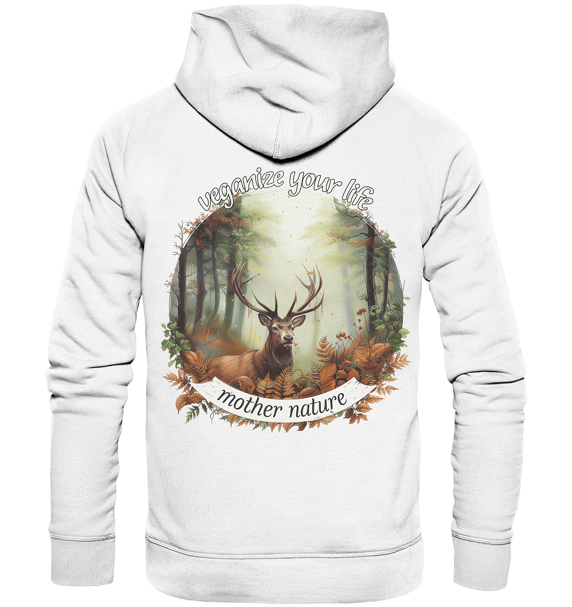 motif "mother nature" - unisex organic hoodie / hooded sweatshirt