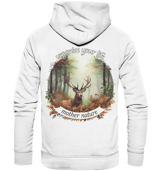 motif "mother nature" - unisex organic hoodie / hooded sweatshirt