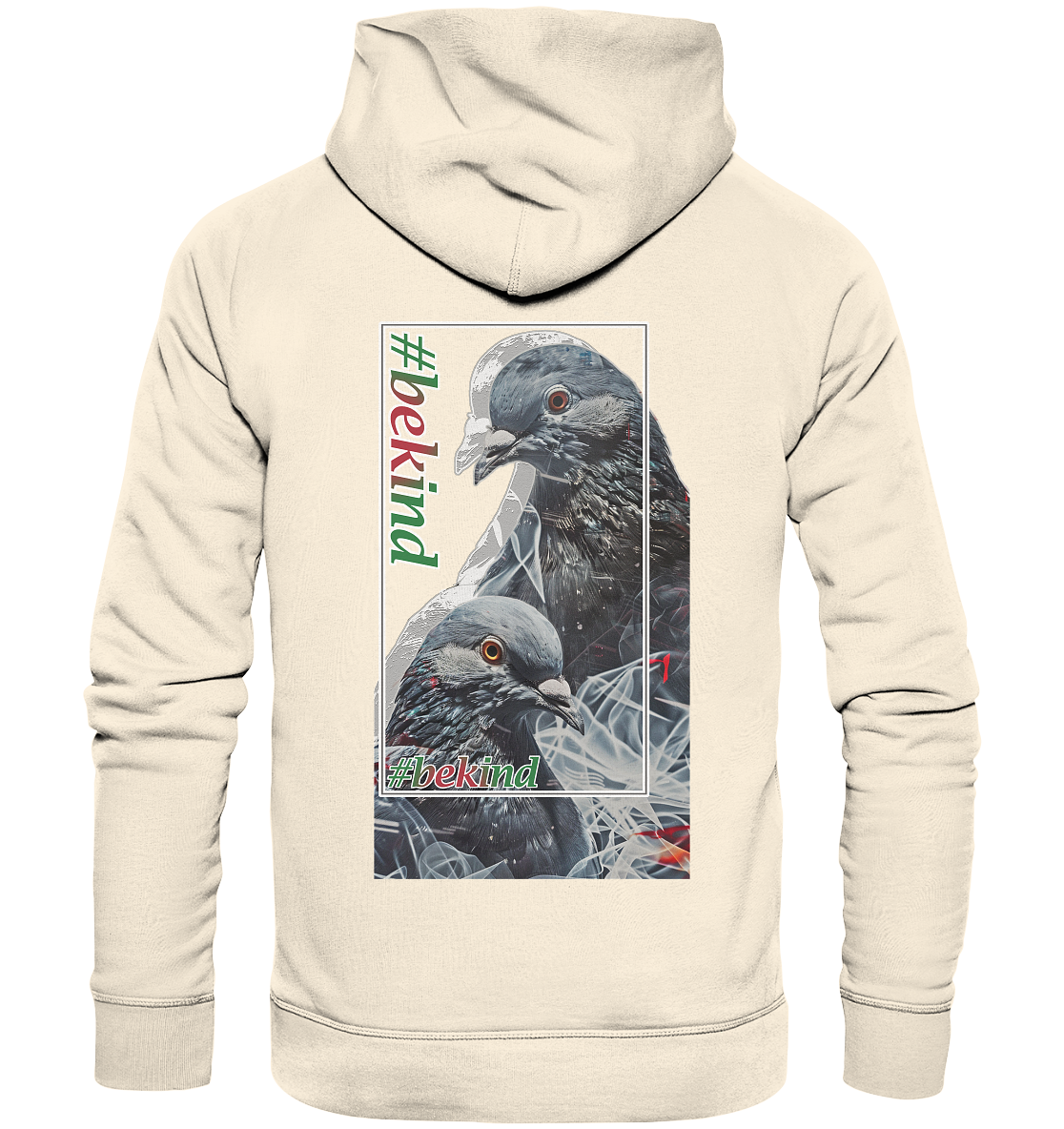 Motiv "be kind" - unisex Bio Hoodie / Kapuzenpulli