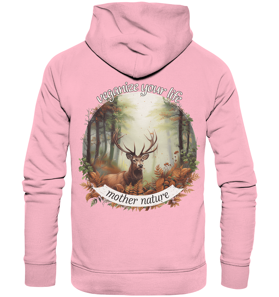 Motiv "mother nature" - unisex Bio Hoodie / Kapuzenpulli