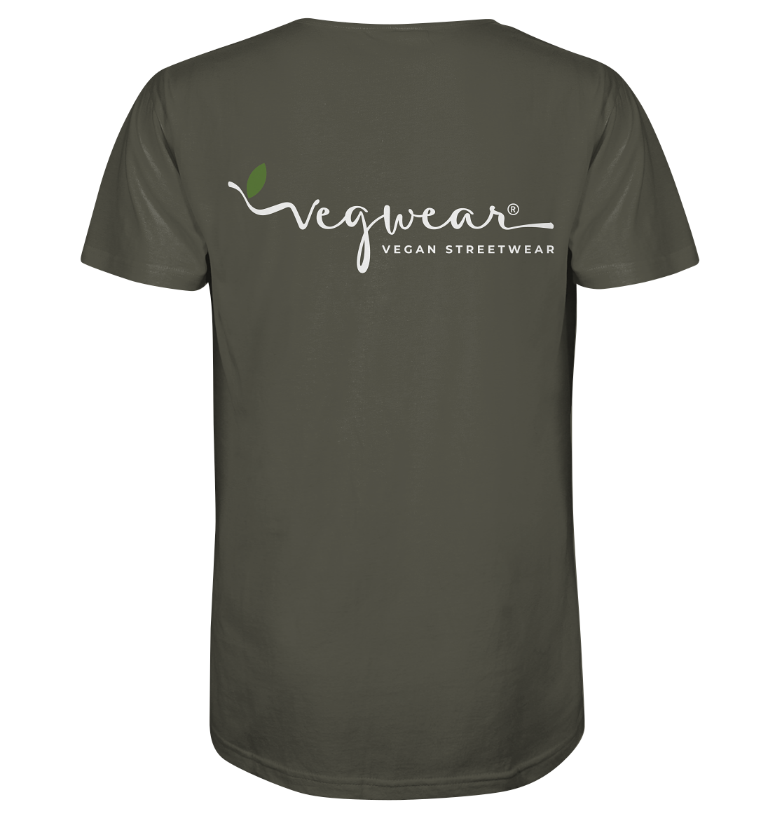 Motiv "vegwear Logo weiß" - unisex Bio T-Shirt