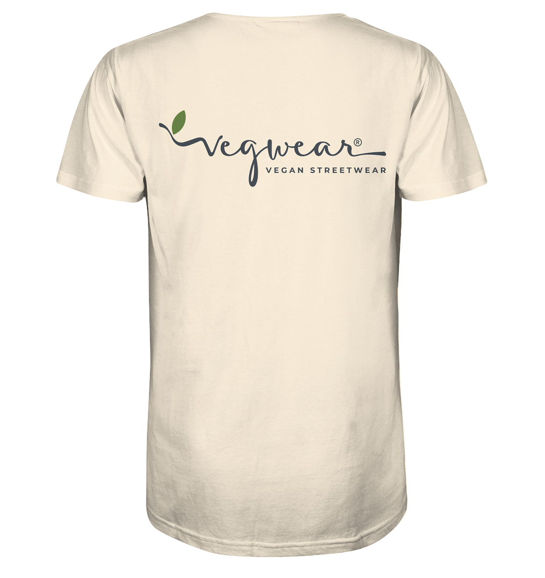 Motiv "vegwear Logo grau" - unisex Bio T-Shirt