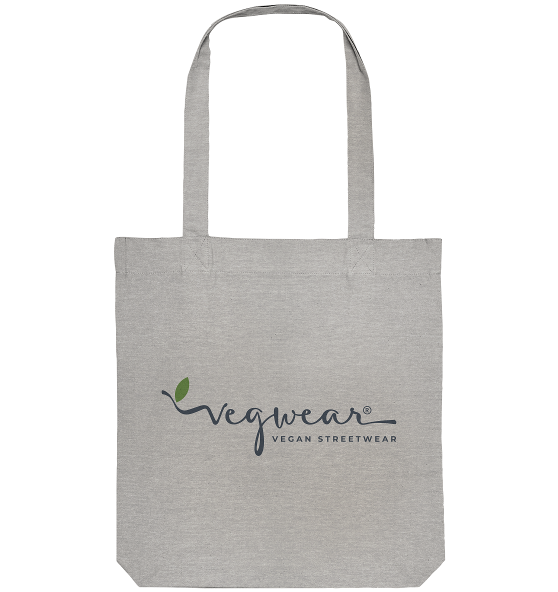 Motif "vegwear Logo grey" - Organic shopping bag