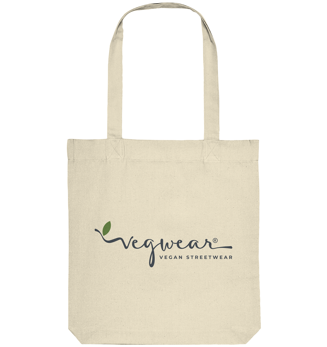 Motif "vegwear Logo grey" - Organic shopping bag