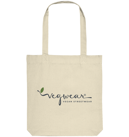 Motif "vegwear Logo grey" - Organic shopping bag