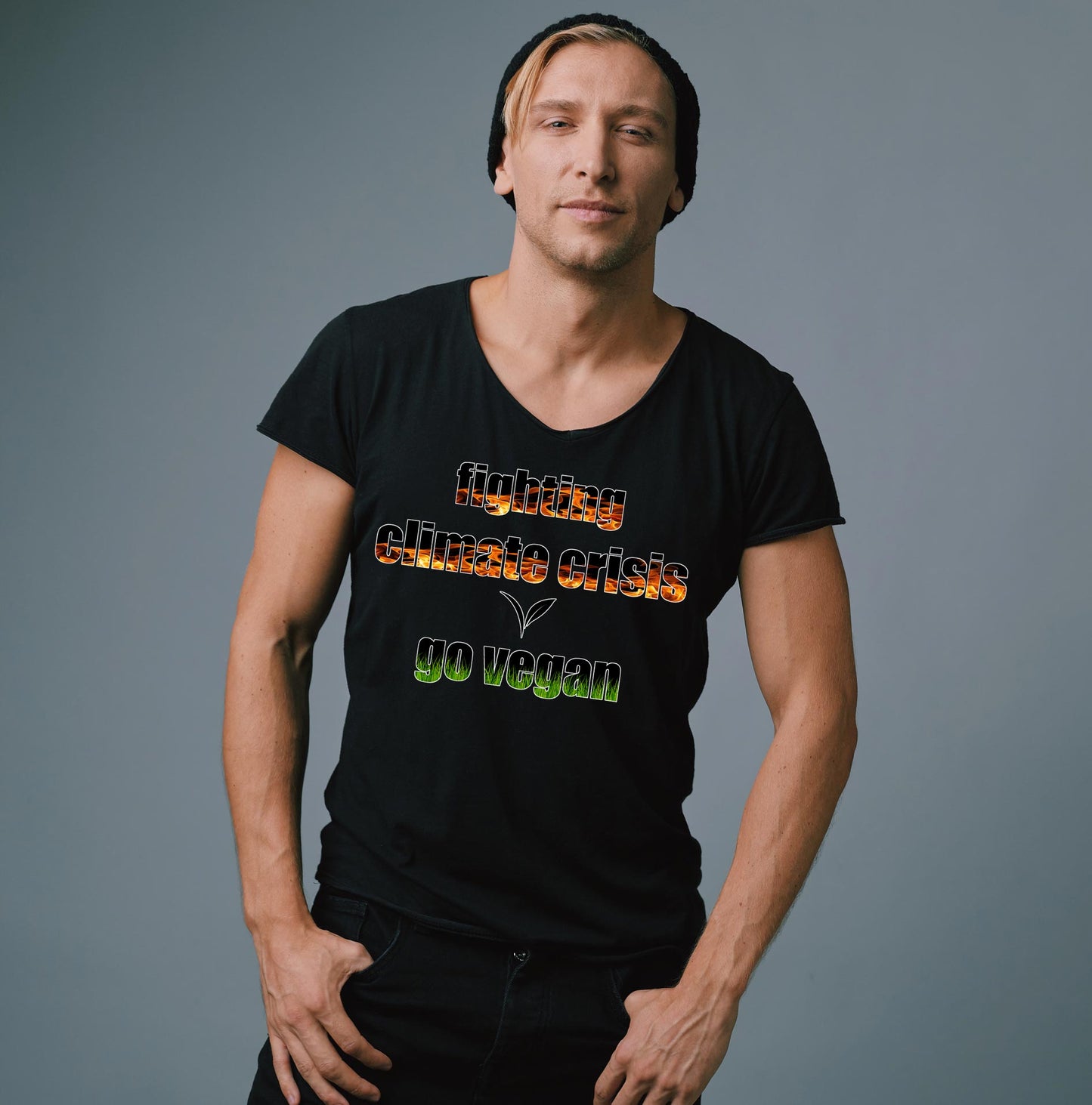 Motiv "fighting climate cirsis" - unisex Bio T-Shirt