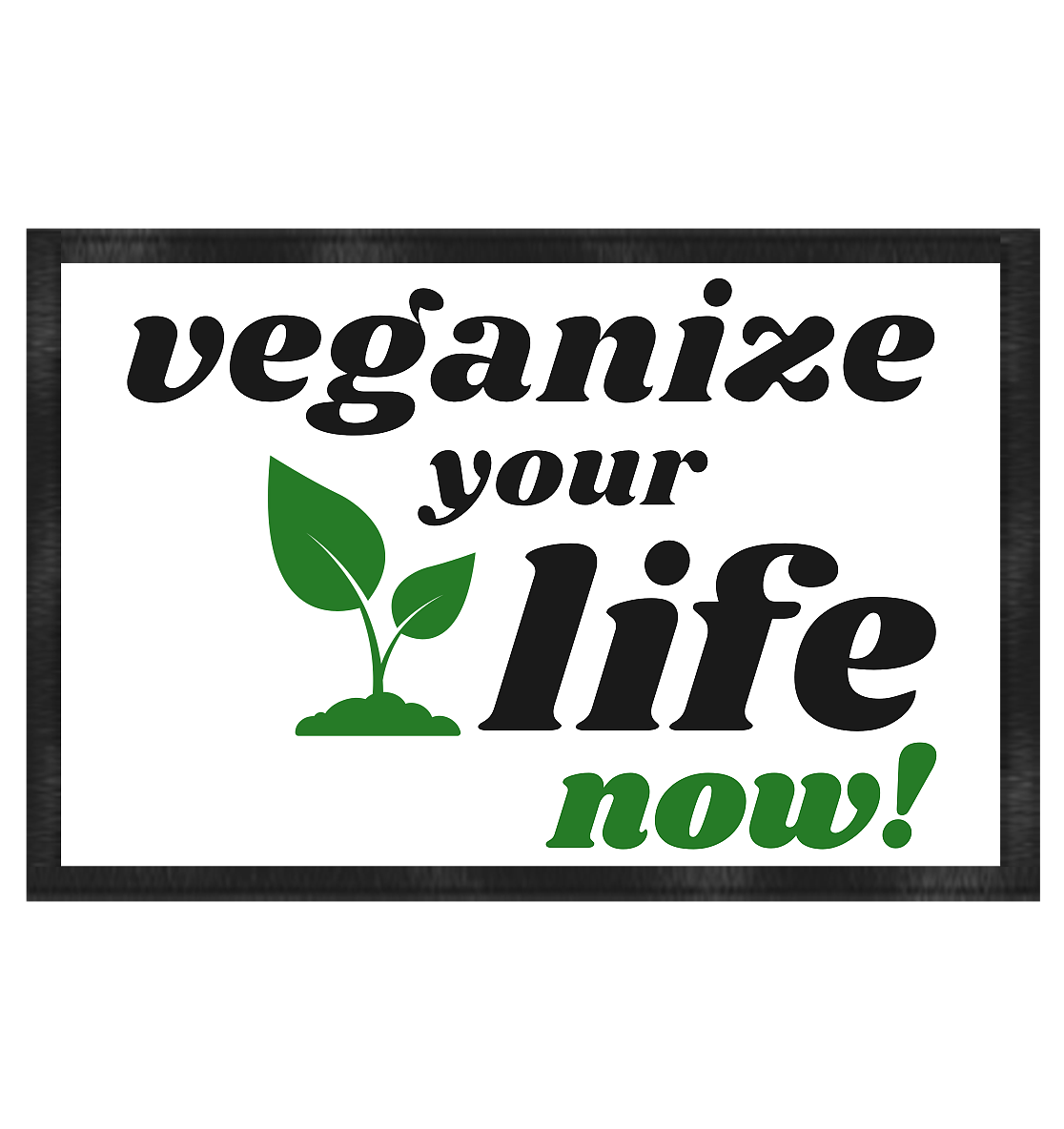 vegwear "veganize your life" - Fußmatte 60x40cm