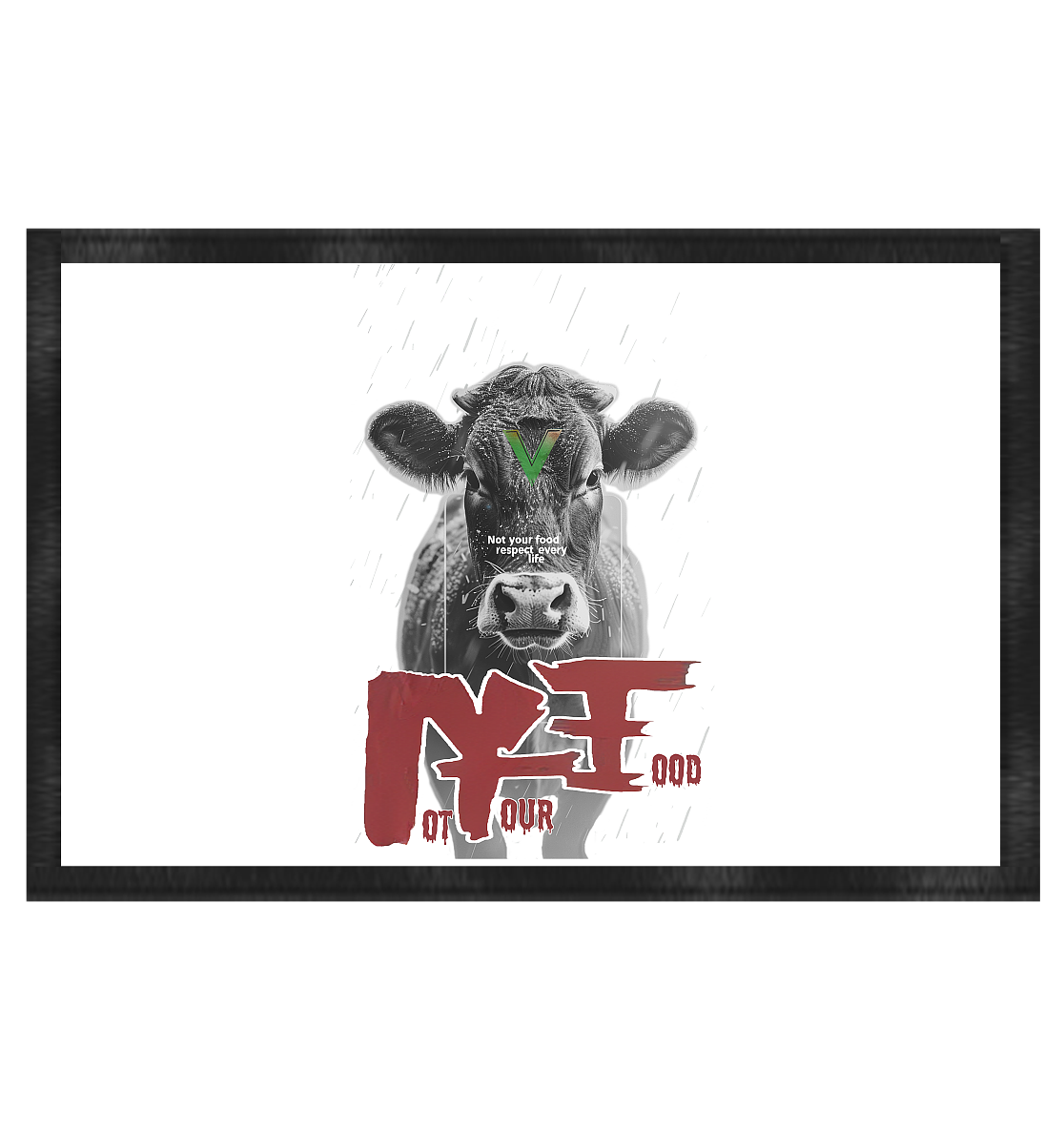 vegwear "not your food" - Fußmatte 60x40cm