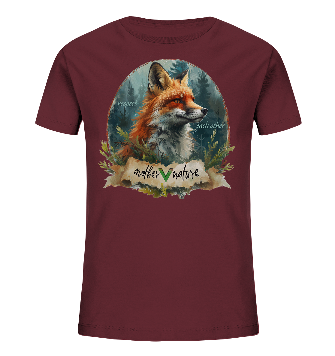 Motif "respect each other" - children's organic T-shirt