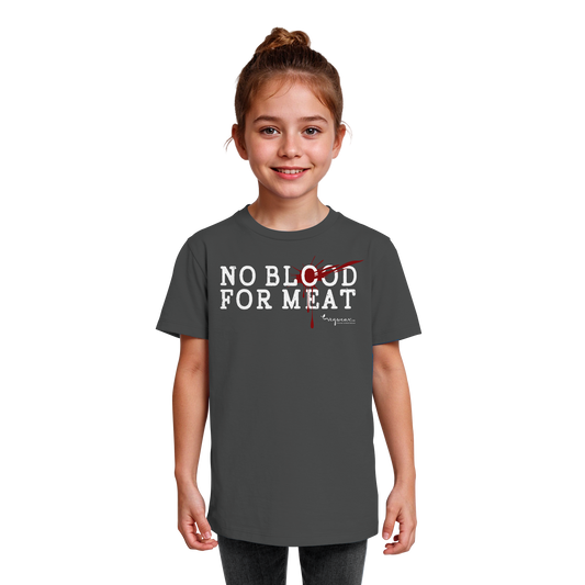 vegwear "no blood for meat" - Kids Organic Shirt