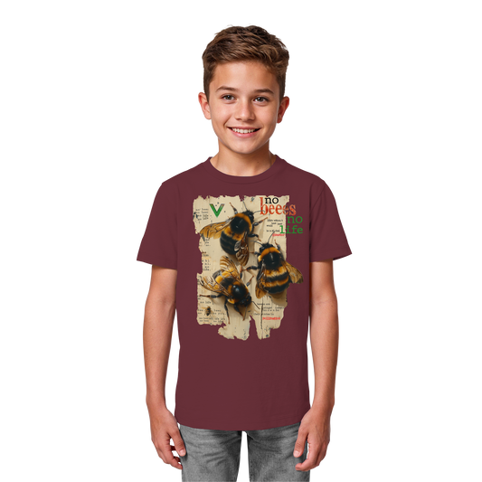 vegwear "no bees no life" - Kinder bio T-Shirt
