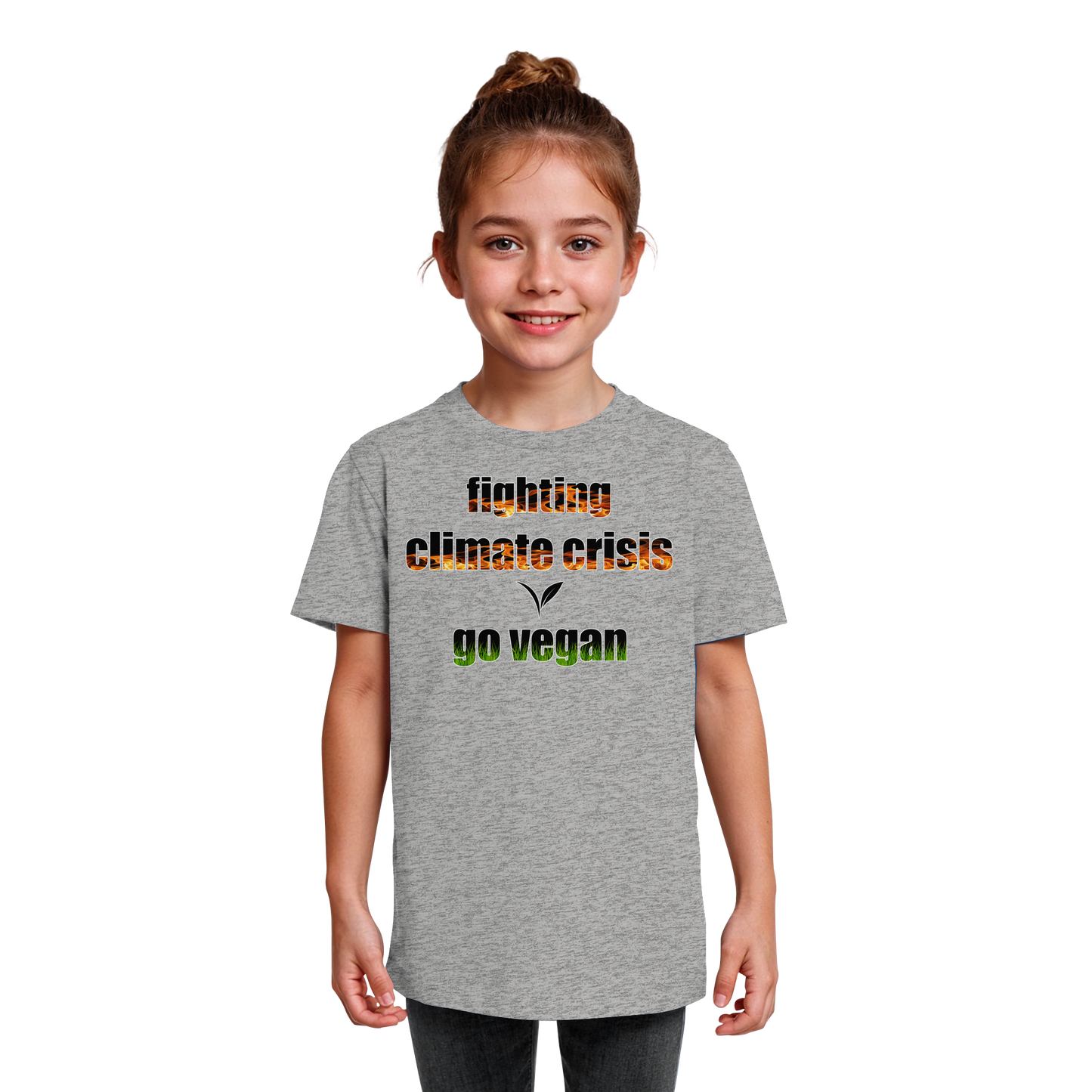 vegwear "fighting climate crisis" - Kids Bio T-Shirt für kleine Weltverbesserer