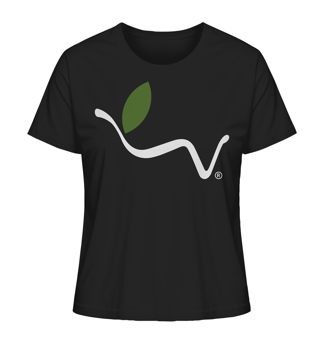 Motiv "vegwear Logo weiß" - Damen Bio T-Shirt