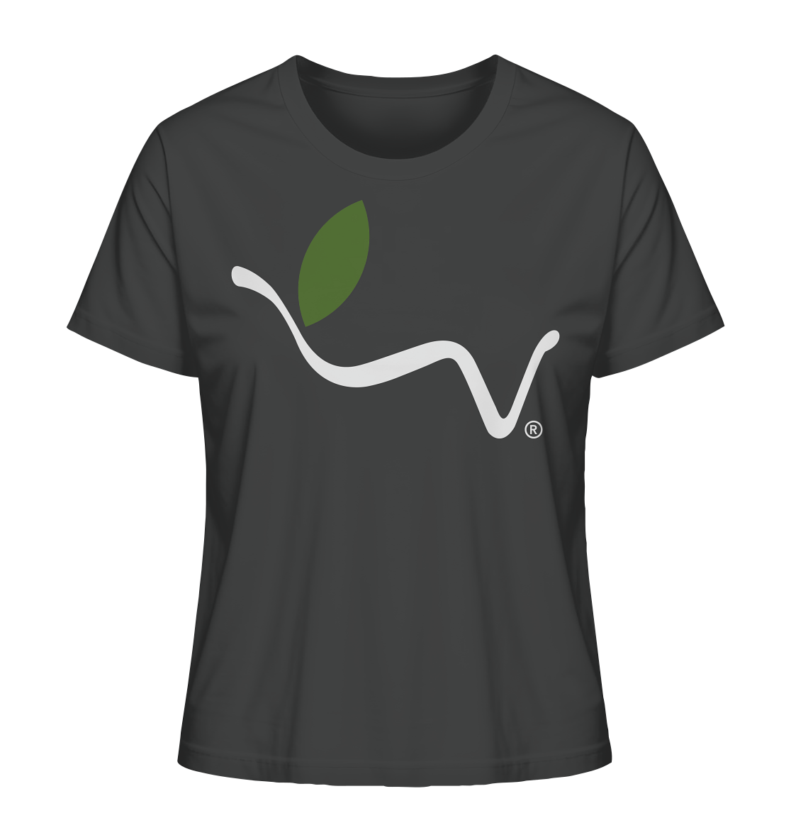 Motiv "vegwear Logo weiß" - Damen Bio T-Shirt