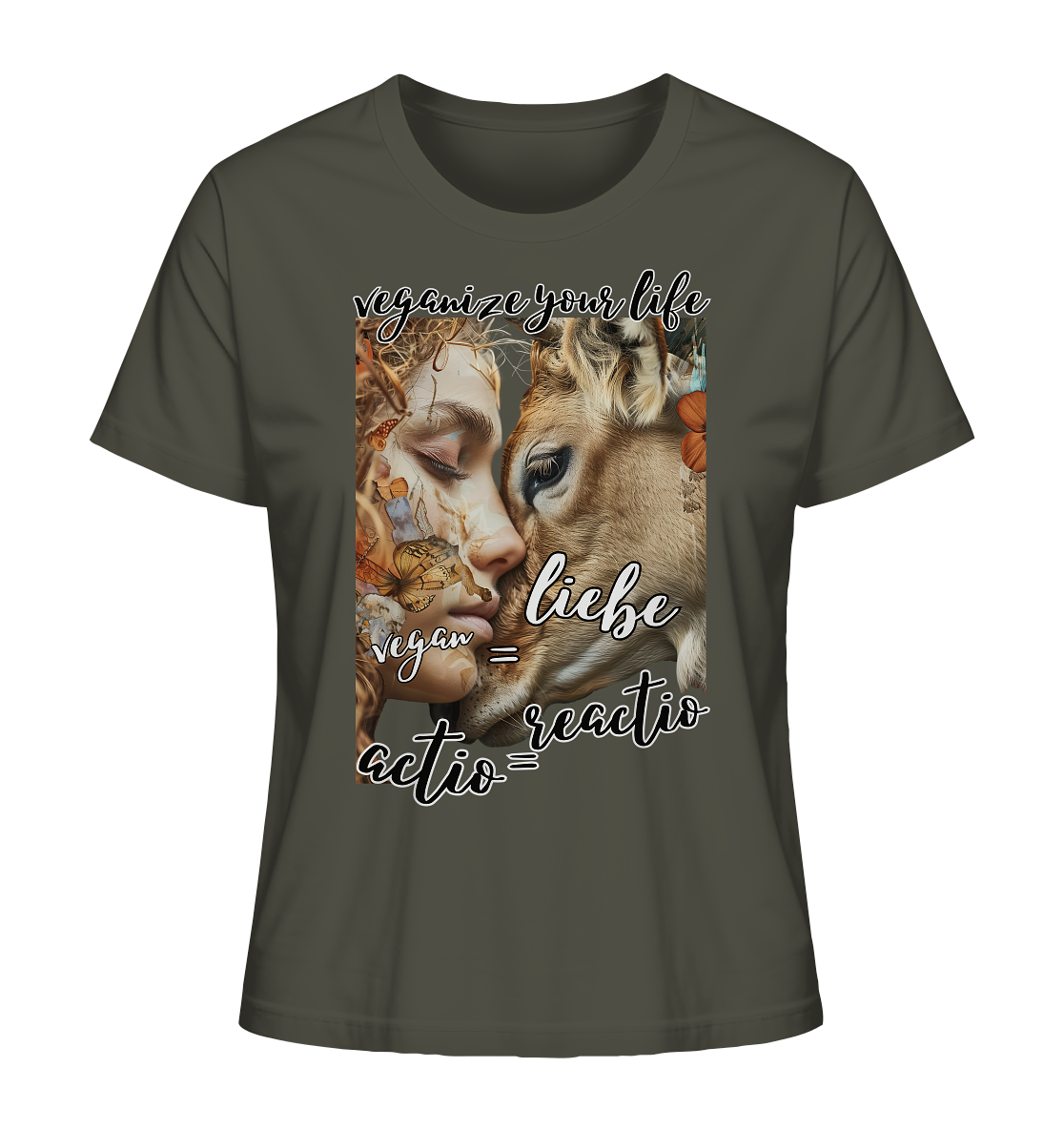 Motiv "actio = reactio" - Damen Bio T-Shirt