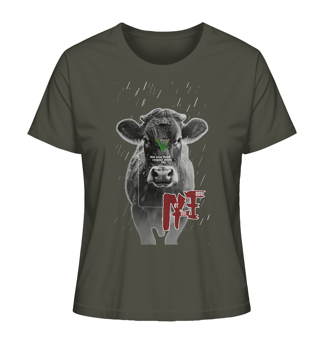 Motif "not your food" - women's organic T-shirt
