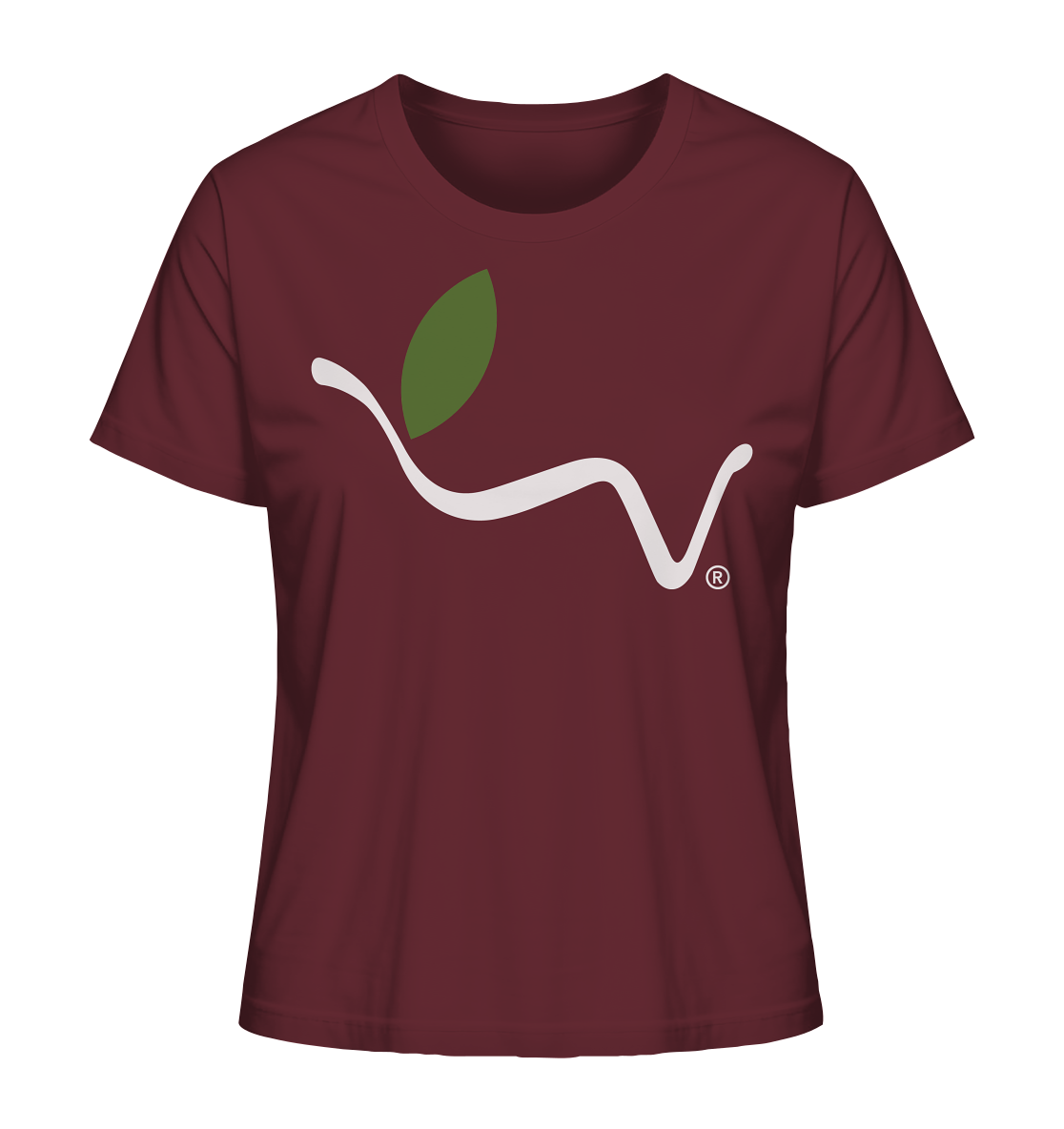 Motiv "vegwear Logo weiß" - Damen Bio T-Shirt