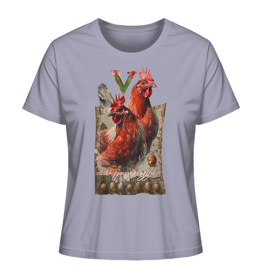 Motif "not your eggs" - women's organic T-shirt