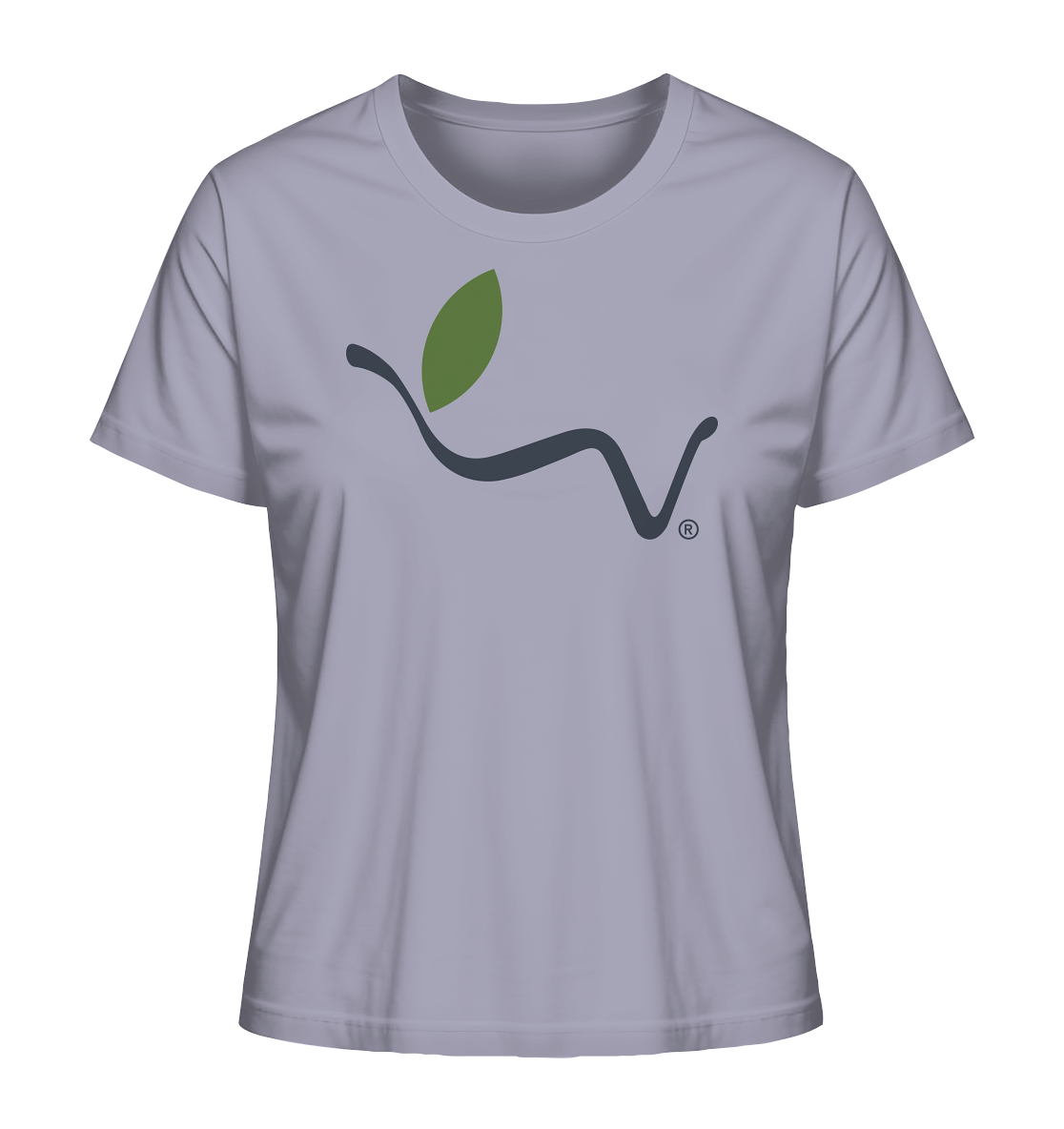 Motif "vegwear logo grey" - women's organic T-shirt