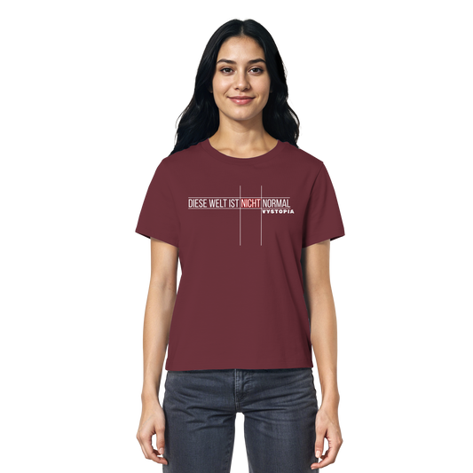 vegwear "Diese Welt ist nicht normal" - Damen Bio T-Shirt