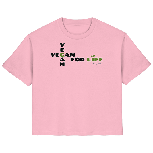 vegwear "vegan for life" - Damen T-Shirt bio vegan fair