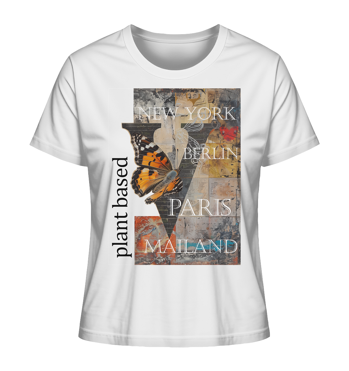 Motiv "plant based cities" - Damen Bio T-Shirt