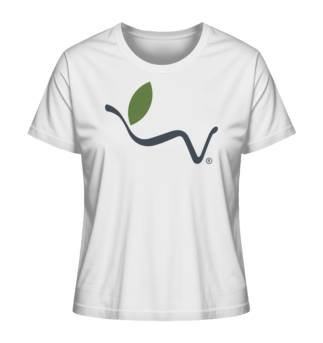 Motif "vegwear logo grey" - women's organic T-shirt