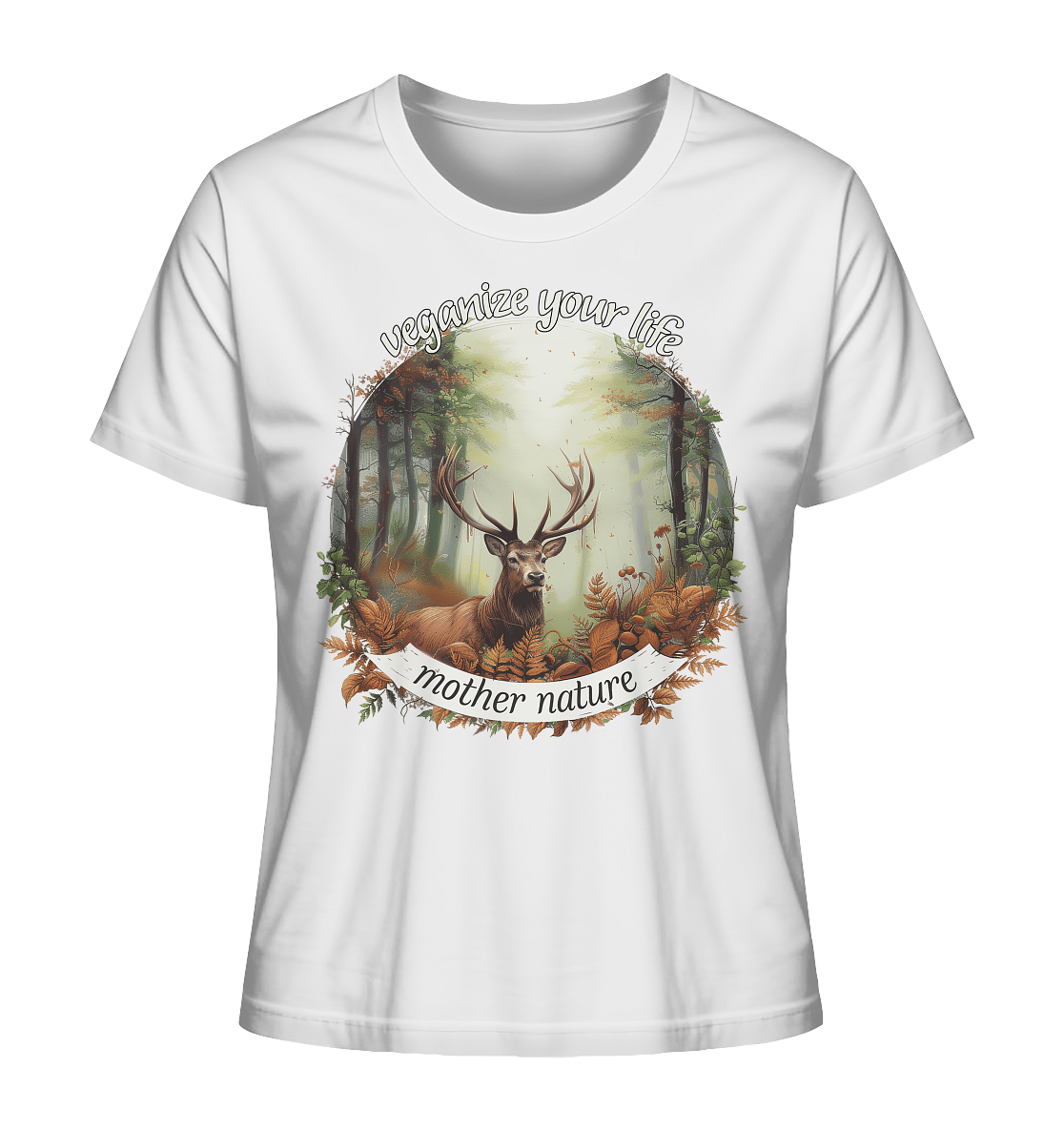 Motif "mother nature" - women's organic T-shirt