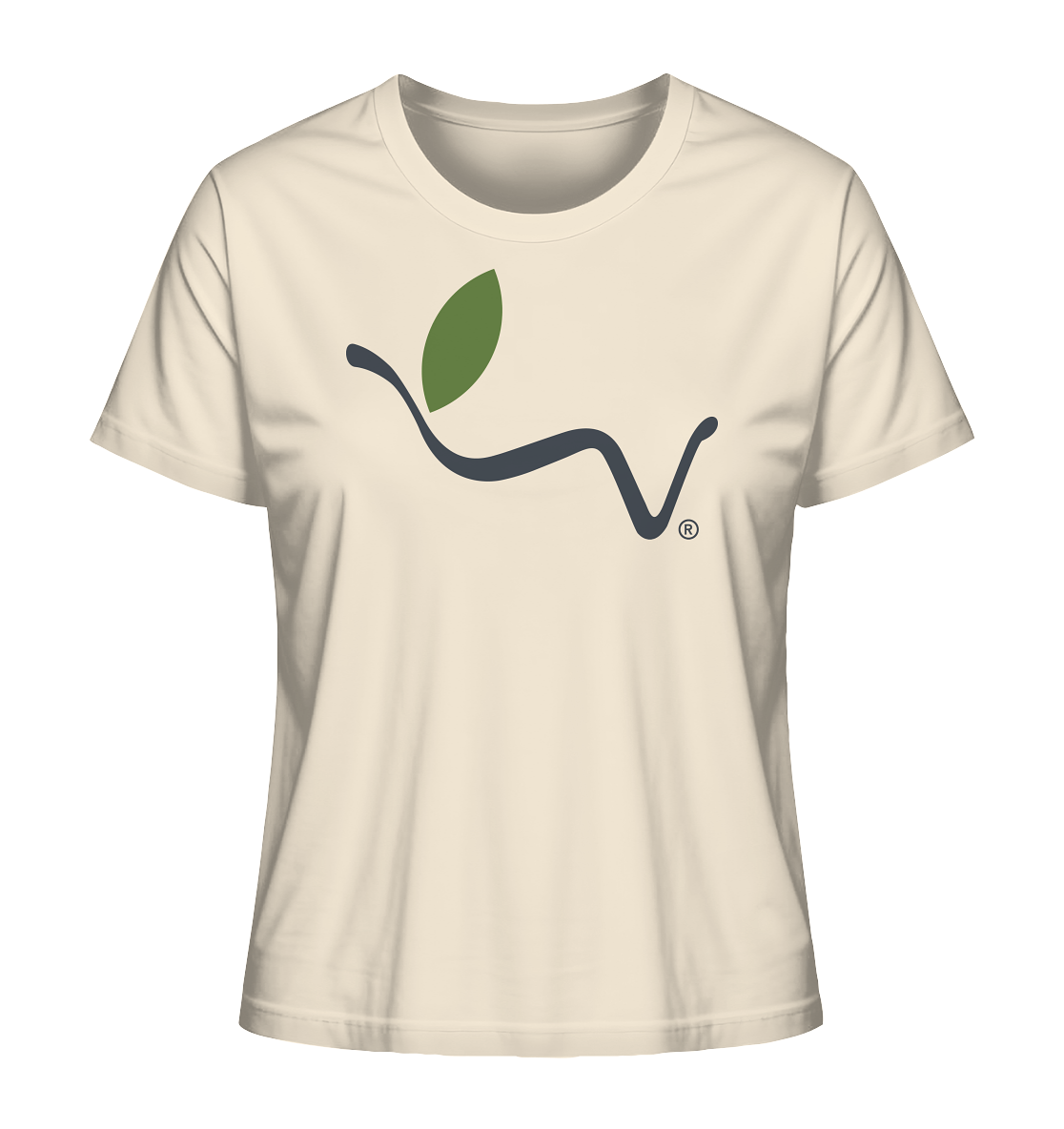 Motif "vegwear logo grey" - women's organic T-shirt