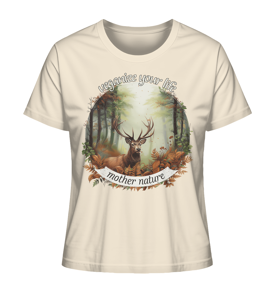 Motif "mother nature" - women's organic T-shirt