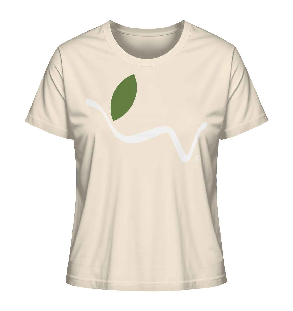 Motiv "vegwear Logo weiß" - Damen Bio T-Shirt